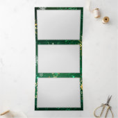 Programme Trois Volets Les flocons dorés de Noël sur l'Arrière - plan ver (Intérieur)