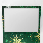 Programme Trois Volets Les flocons dorés de Noël sur l'Arrière - plan ver (Intérieur en premier)