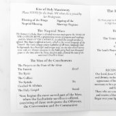 Programme Trois Volets Les Noces d'Argent du Catholique Raffiné (Intérieur en premier)
