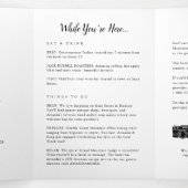 Programme Trois Volets LETTRE D'ACCUEIL Mariage DE LA Virginie-Occidental (Intérieur au milieu)