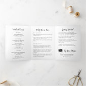 Programme Trois Volets Lettre de bienvenue du Mariage de Caroline du Sud  (Intérieur)