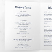 Programme Trois Volets Lettre de bienvenue du Mariage Nantucket & Itinéra (Intérieur en premier)