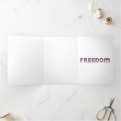 Programme Trois Volets Liberté drapeau américain pour patriotique et libe (Intérieur)