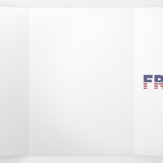 Programme Trois Volets Liberté drapeau américain pour patriotique et libe (Intérieur au milieu)