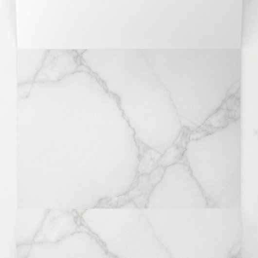 Programme Trois Volets Marbre Blanc (Intérieur au milieu)