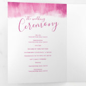 Programme Trois Volets Mariage cérémonie de renouvellement art abstrait m (Intérieur en premier)