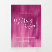 Programme Trois Volets Mariage cérémonie de renouvellement art abstrait m (Page de couverture)