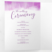 Programme Trois Volets Mariage cérémonie de renouvellement moderne art ab (Intérieur en premier)