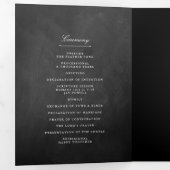 Programme Trois Volets Mariage Chalkboard (Intérieur en premier)