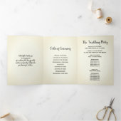 Programme Trois Volets Mariage de la brasserie Blé et houblon (Intérieur)