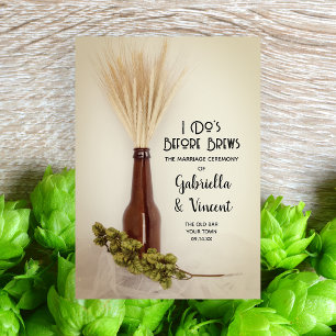 Programme Trois Volets Mariage de la brasserie Blé et houblon