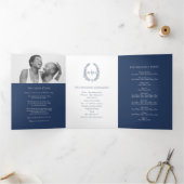 Programme Trois Volets Mariage de la marine monographie de couronne bleu (Intérieur)