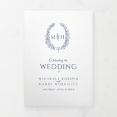 Programme Trois Volets Mariage de la marine monographie de couronne bleu (Page de couverture)