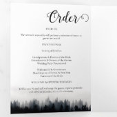 Programme Trois Volets Mariage de la nature de la forêt d'épinette brune (Intérieur en premier)