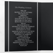 Programme Trois Volets Mariage de style géométrique simple (Intérieur en premier)