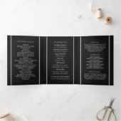 Programme Trois Volets Mariage de style géométrique simple (Intérieur)