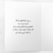 Programme Trois Volets Mariage d'orchidées noires et blanches (Intérieur en premier)