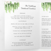 Programme Trois Volets Mariage élégant en forêt | Triptyque (Intérieur en premier)