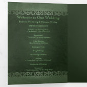 Programme Trois Volets Mariage traditionnel irlandais de la photo Celtic  (Intérieur en premier)