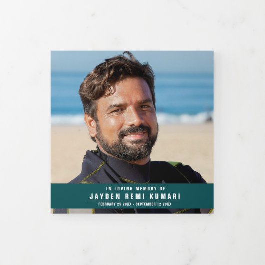 Programme Trois Volets mer turquoise vert moderne (Protection)