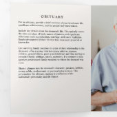 Programme Trois Volets Modern Script 8-Photo Funeral/Memorial (Intérieur en premier)