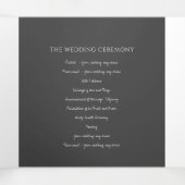 Programme Trois Volets Mono monogram Art histoire dévouement mariage (Intérieur au milieu)