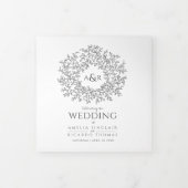 Programme Trois Volets Mono monogram Art histoire dévouement mariage (Protection)