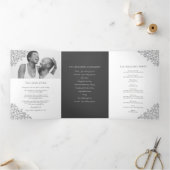 Programme Trois Volets Monogramme gris foncé histoire d'art dévouement ma (Intérieur)