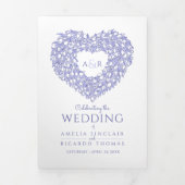 Programme Trois Volets monogramme tulips histoire dévouement mariage (Page de couverture)