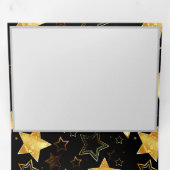 Programme Trois Volets Motif sans couture avec étoiles d'or (Intérieur en premier)