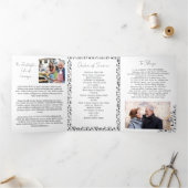 Programme Trois Volets Musician Music Teacher Notes Funeral Program (Intérieur)