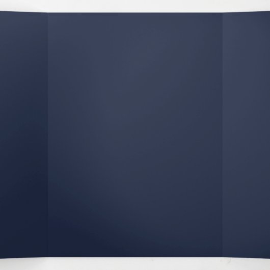 Programme Trois Volets Navy Blue (Intérieur au milieu)