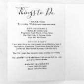 Programme Trois Volets N'importe quelle couleur Connecticut Mariage Bienv (Intérieur en premier)