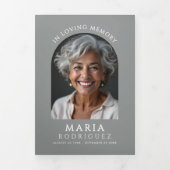 Programme Trois Volets Ordre Simple du Service Funéraire/Mémorial avec 6  (Page de couverture)