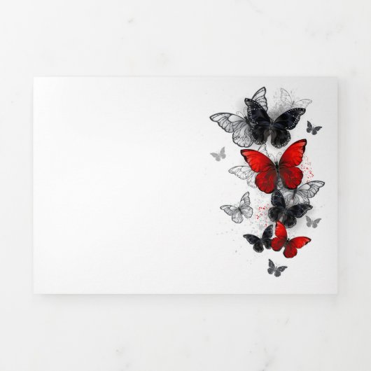 Programme Trois Volets Papillons noirs et rouges volants (Page de couverture)