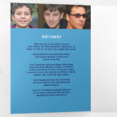 Programme Trois Volets Passage d'une légende Service funéraire bleu (Intérieur en premier)