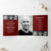 Programme Trois Volets Passage d'une légende Service funéraire rouge 12 p (Intérieur)