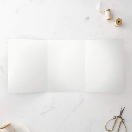 Programme Trois Volets Personnalisation de mariage de luxe moderne (Intérieur)