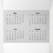 Programme Trois Volets Petit calendrier mexicain 2024 avec vacances (Intérieur au milieu)