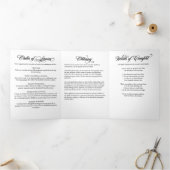 Programme Trois Volets Photo À Arc Unique Moderne Fête De La Vie Tri-F (Intérieur)