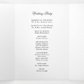 Programme Trois Volets Photo moderne avec superposition | Mariage (Intérieur au milieu)