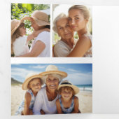 Programme Trois Volets Poème photo multiple White Orchid Lily (Intérieur en premier)