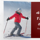 Programme Trois Volets Promotionnels Famille Réunion Ski Vacances Advert (Intérieur en premier)