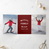 Programme Trois Volets Promotionnels Famille Réunion Ski Vacances Advert (Intérieur)