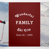 Programme Trois Volets Promotionnels Famille Réunion Ski Vacances Advert (Intérieur au milieu)