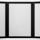 Programme Trois Volets Rose bleue brûlante (Intérieur au milieu)