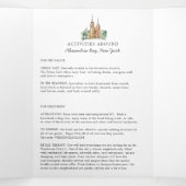 Programme Trois Volets Rustic River Wedding Program (Intérieur au milieu)