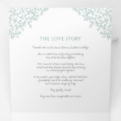 Programme Trois Volets Sage vert monogramme art histoire dévouement maria (Intérieur en premier)