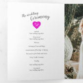 Programme Trois Volets Saphir rose personnalisé renouvellement de la voye (Intérieur en premier)