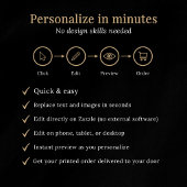 Programme Trois Volets Service funèbre avec collage photo simple